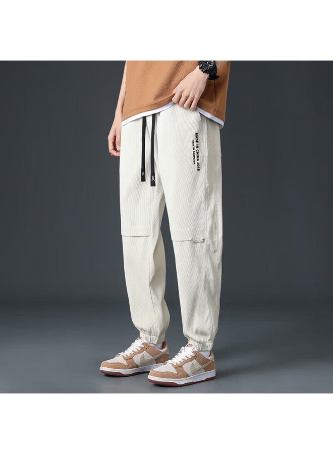 Foss Phil Men's Pants, Spring And Summer, Loose-fitting, Athletic Cargo, Tapered Straight-leg, Casual Sports Trousers, 3308 Khaki, 2XL - Image 4