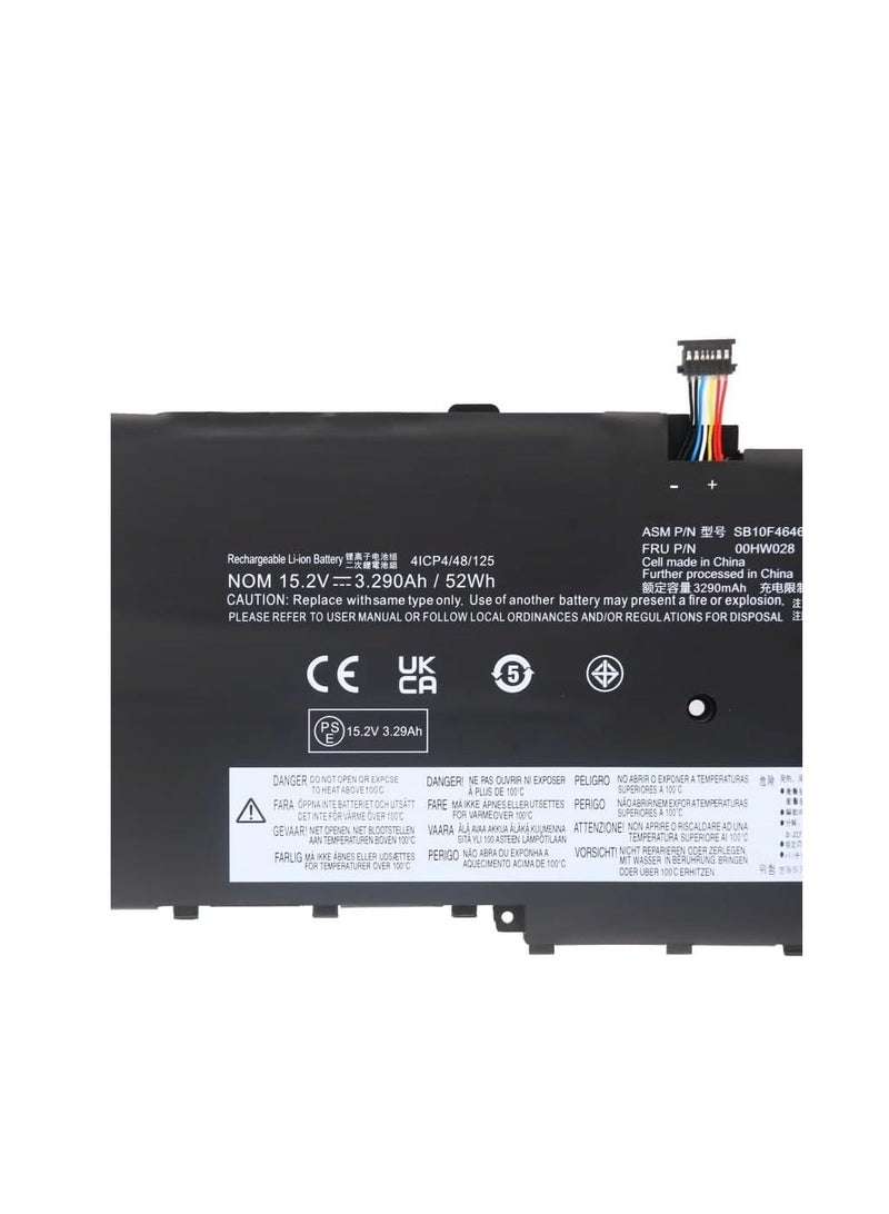 Terabyte 01AV409 Replacement Battery Compatible with ThinkPad X1 Carbon 4th Gen 2016 SB10K97566 00HW029 01AV410 01AV439 01AV441 00HW028 01AV457 01AV458 01AV444 01AV444 01 AV438 01AV440 - Image 2