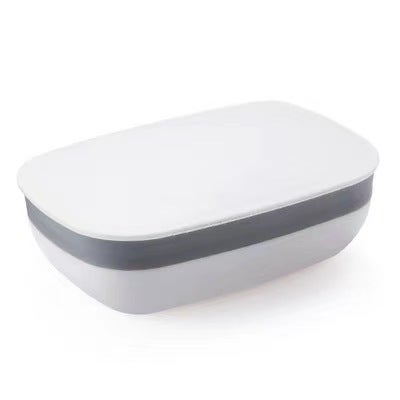 Travel Soap Box Sealed  Portable White 
