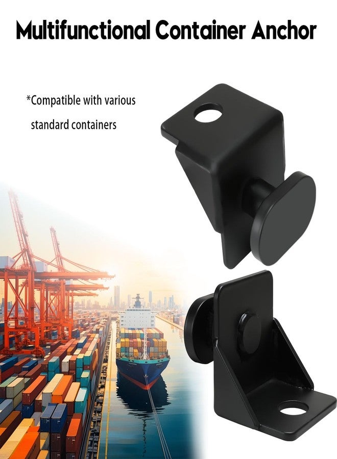 Fistihon 4 Pack Shipping Container Anchors, Shipping Container Tie Downs, Shipping Containers Side Twist Lock, Shipping Container Accessories for Anchoring to Rock Floor or Cement - Image 5