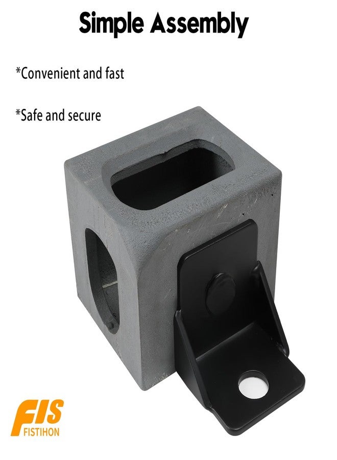Fistihon 4 Pack Shipping Container Anchors, Shipping Container Tie Downs, Shipping Containers Side Twist Lock, Shipping Container Accessories for Anchoring to Rock Floor or Cement - Image 3