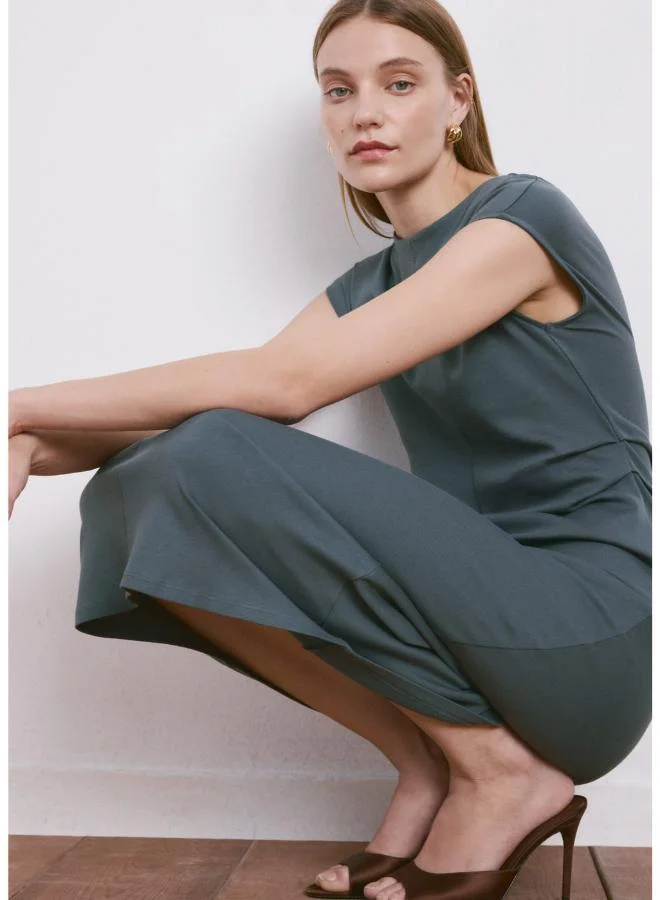 Mango  Midi-dress with draped detail for Women | Best Price UAE