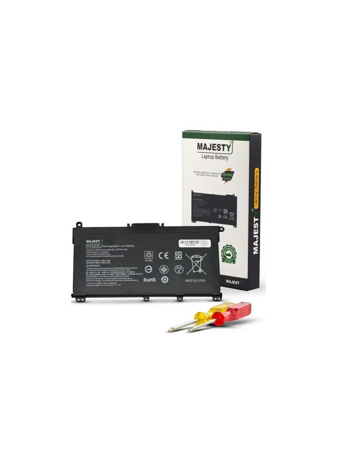 Majesty HT03XL Laptop battery compitable with hp Pavilion 14, Pavilion 15 and Pavilion X360 models  - Image 1