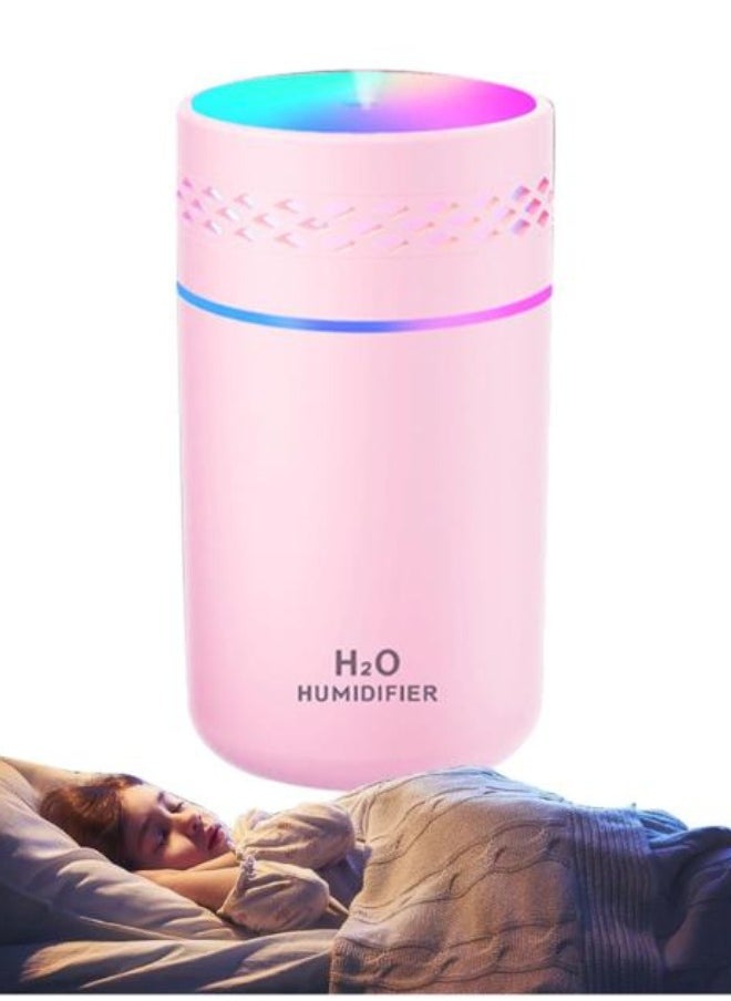 Car Humidifier Diffuser 260ml Type-C Essential Oil Aromatherapy Diffuser with Colorful Light Cool Mist Air Humidifier Car Air Purifier USB Quiet for Car Plants Home