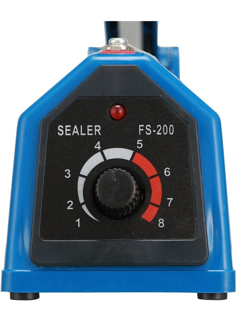 Professional Electric Bag Sealer for Instant Heat Sealing with 8 Heat Levels - Fast Heat Pulse Plastic Bag Sealer for Kitchen and Home (20cm) - Image 4