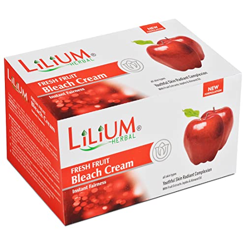 Lilium Fresh Fruit Instant Fairness Bleach Cream 300g | For Youthful Skin & Radiant Complexion - Image 1
