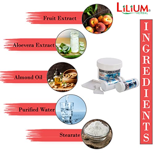 Lilium Fresh Fruit Instant Fairness Bleach Cream 300g | For Youthful Skin & Radiant Complexion - Image 3