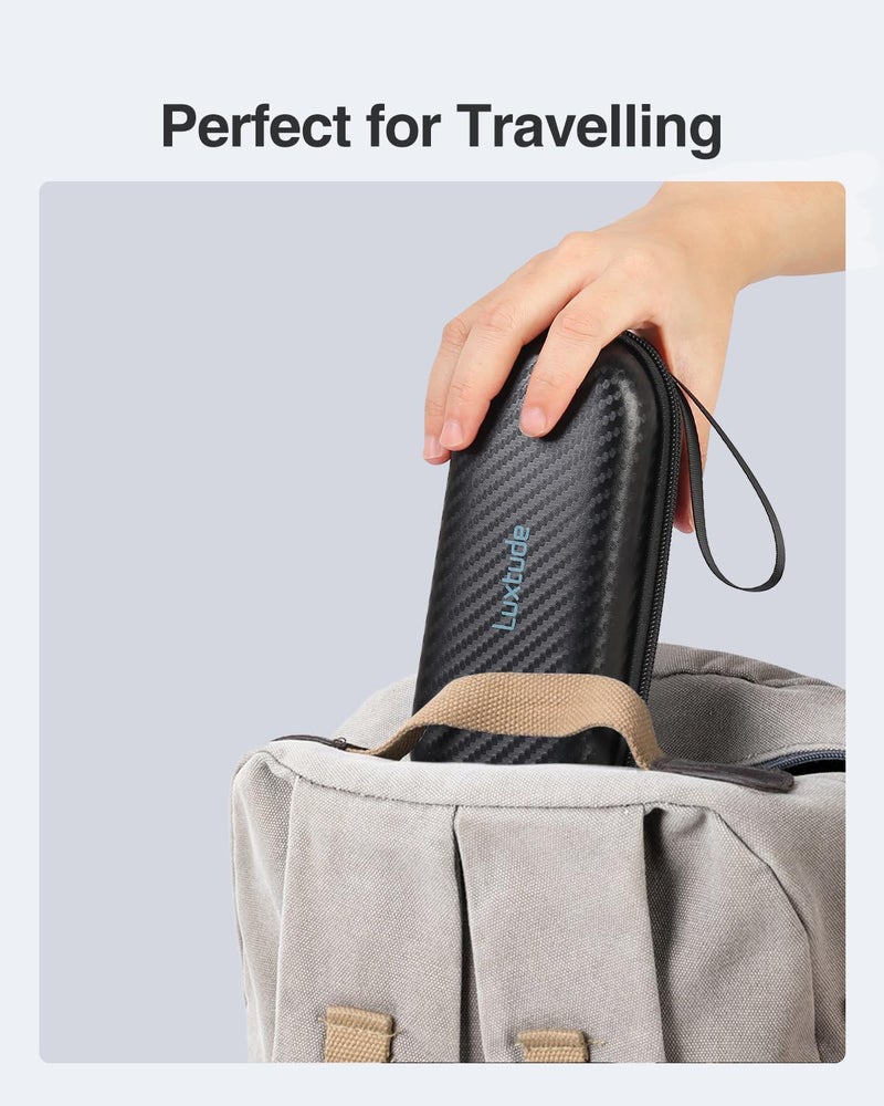 Luxtude Double Glasses Case Hard Shell, Double Eyeglass Case Travel Sunglasses Cases, Dual Sunglasses Organizer Storage for Women Men - Image 5