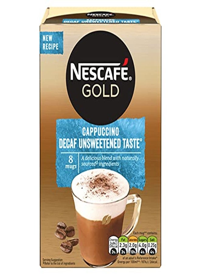 Nescafe Gold Decaf Cappuccino Unsweetened Coffee, 120 g - Image 4