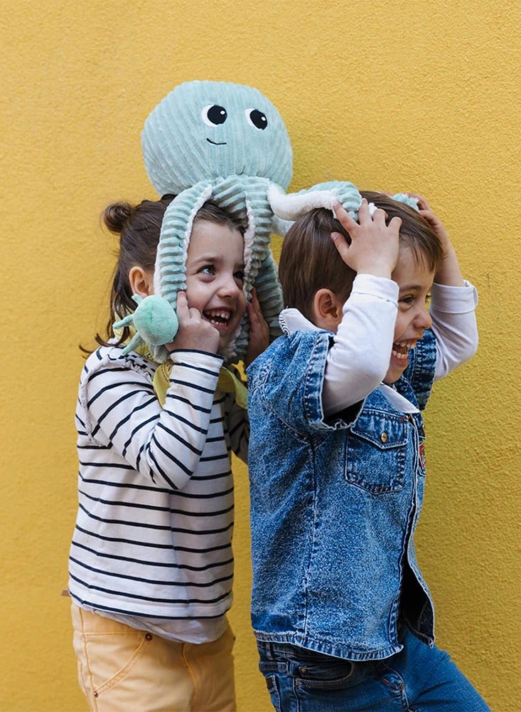 Les Deglingos Filou the Octopus Plush Toy - Cuddly Mom & Baby Set, Eco-Friendly Stuffed Toy from Birth, Machine Washable - Image 4