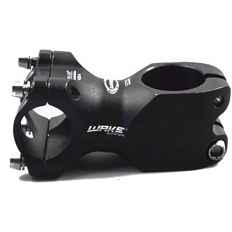 WAKE 25.4 Stem 60mm Bike Stem Wake Mountain Bike Stem Short Handlebar Stem for Most Bicycle, Road Bike, MTB, BMX, Fixie Gear, Cycling (Aluminum Alloy, Black) - Image 1