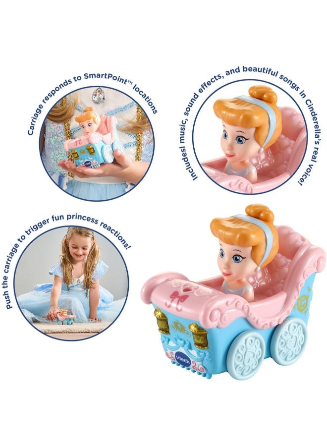 vtech Toot-Toot Drivers Cinderella's Enchanted Carriage, Disney Princess Multicolour | Pretend Play Vehicle with Lights, Phrases and Songs, Interactive Toddler Toy  | ideal for ages 12 Months, 2, 3, 4+ - Image 2