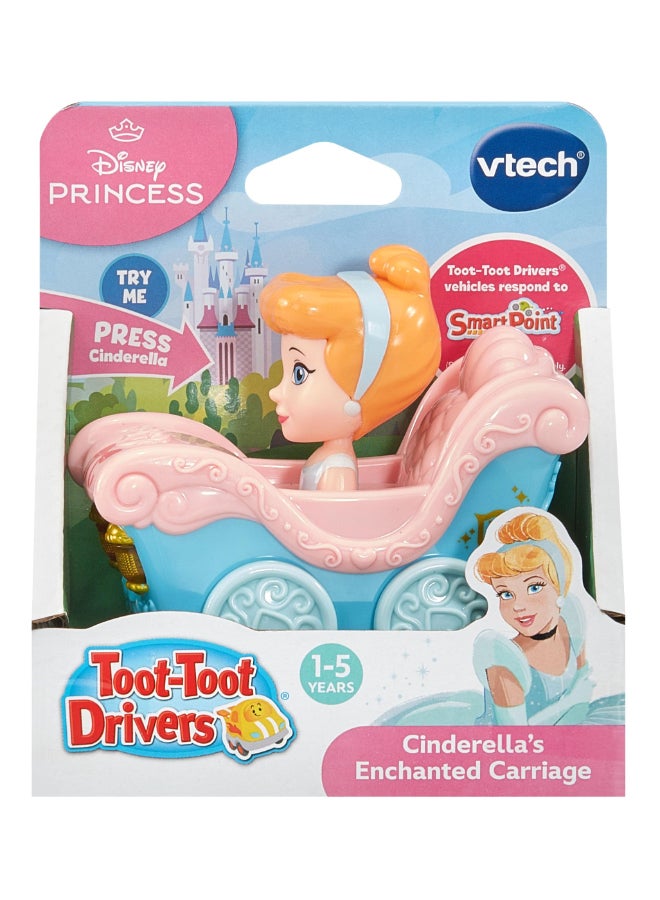 vtech Toot-Toot Drivers Cinderella's Enchanted Carriage, Disney Princess Multicolour | Pretend Play Vehicle with Lights, Phrases and Songs, Interactive Toddler Toy  | ideal for ages 12 Months, 2, 3, 4+ - Image 1