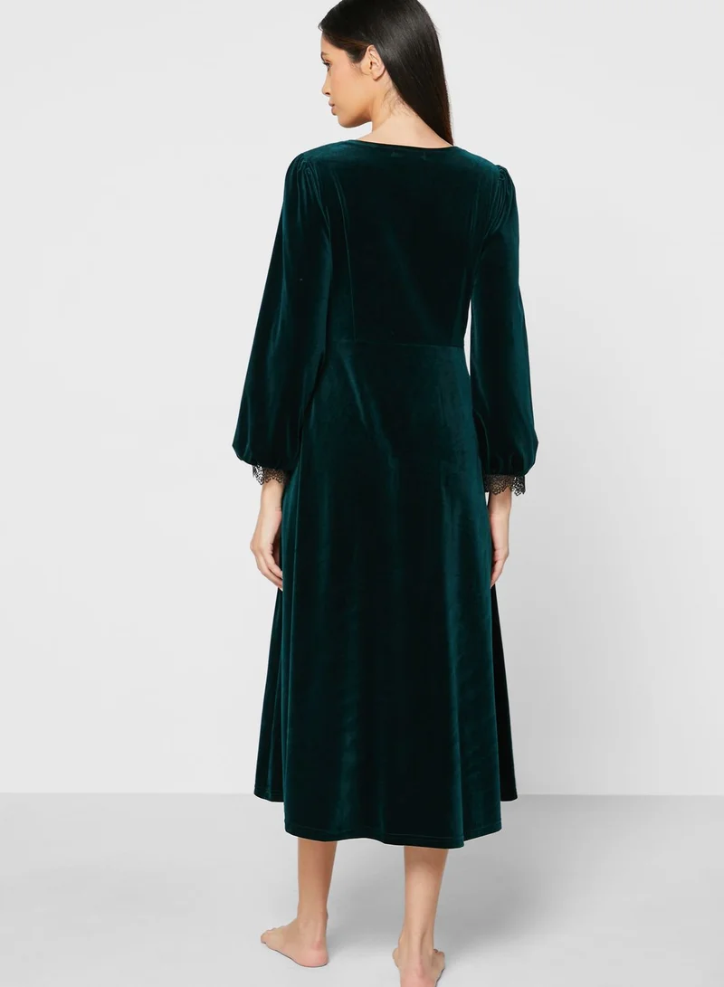 Khizana Lace Trim Nightdress