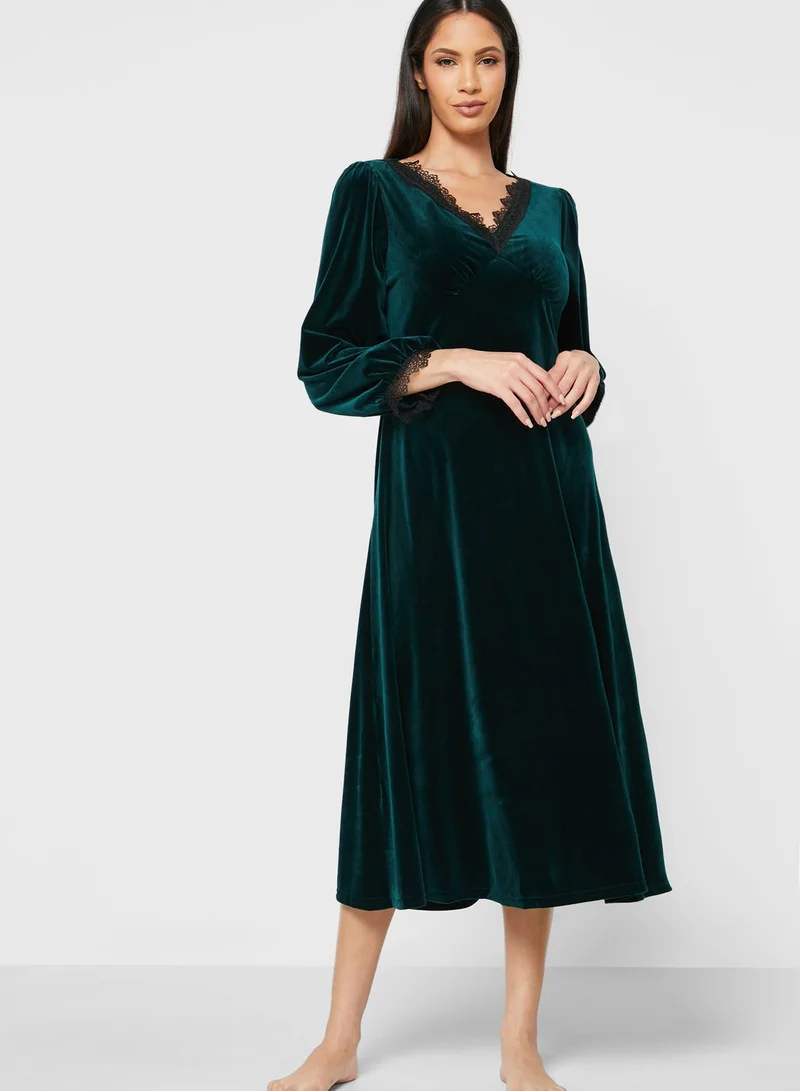 Khizana Lace Trim Nightdress
