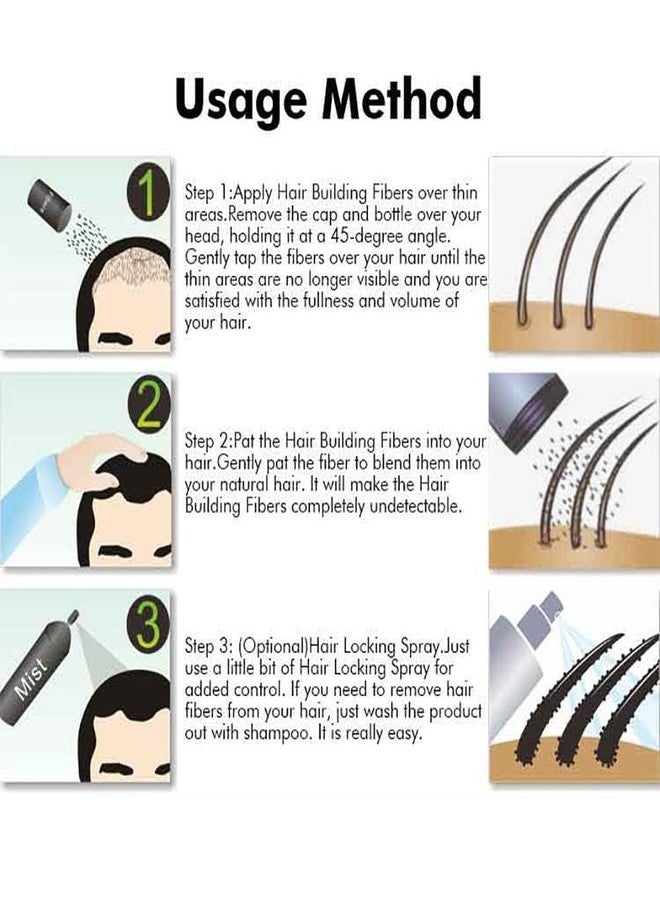 سكاي زون ألياف الشعر السوداء من سكاي زون، بودرة شعر للرجال، شعر كثيف، ألياف تكثيف الشعر السوداء، عصا تصفيف الشعر، بودرة ألياف الشعر للرجال، شعر كثيف، ألياف تكثيف الشعر - Image 3