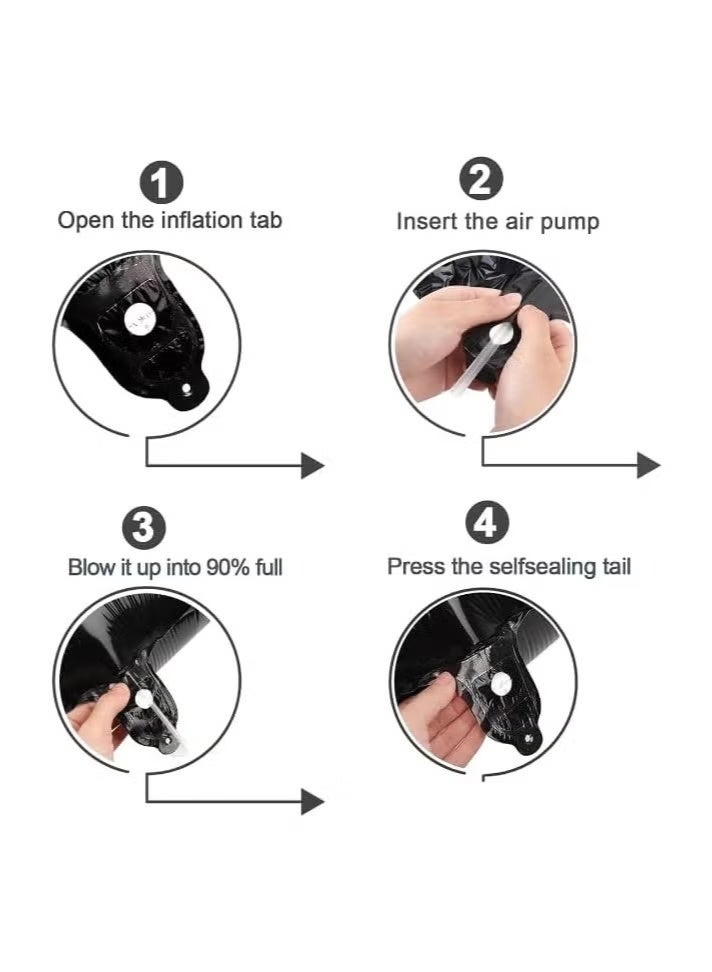 Cool Baby Generic Large Black Helium Foil Number Balloon – 32 Inch Party Decoration – Birthday, Anniversary & Event (Number 7) - Image 2