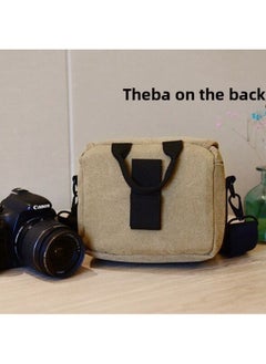 Generic Photography Micro Single Canvas Camera Bag Home Dv Camera Bag Outdoor Camera Bag Digital Single Shoulder Camera Bag-color:black  - Image 3