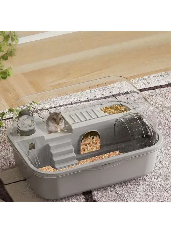 Forest Green Double Layer Acrylic Hamster Cage With Premium Accessories Portable - Image 1