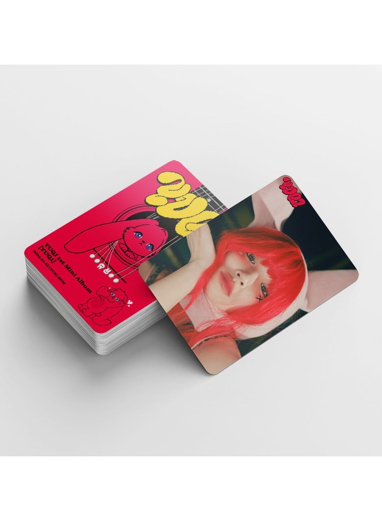 EHOME 92Pcs GIDLE Member Song Yuqi Mini Album YUQ1 Lomo Card And Sticker - Image 5