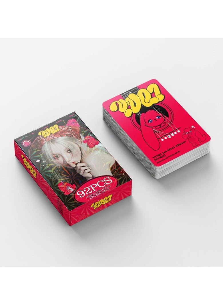 EHOME 92Pcs GIDLE Member Song Yuqi Mini Album YUQ1 Lomo Card And Sticker - Image 4