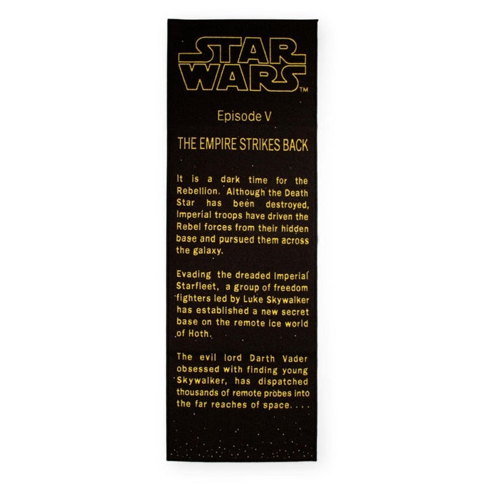 THE EMPIRE STRIKES BACK TITLE CRAWL PRINTED AREA RUG INDOOR FLOOR MAT ACCENT RUG FOR LIVING ROOM AND BEDROOM HOME DECOR FOR KIDS PLAYROOM MOVIE GIFTS AND COLLECTIBLES 27 X 77 INCHES