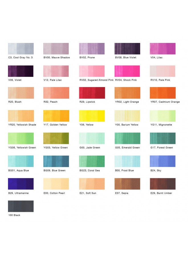 Copic I36A Ciao Markers Set A, 36-Piece - Image 3