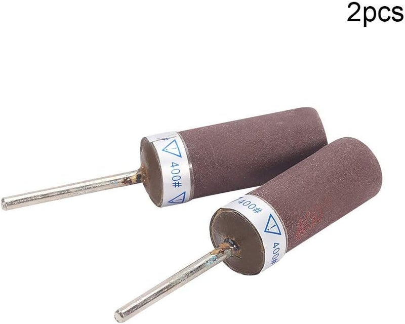 Utoolmart Sandpaper Sticks Cylinder Abrasive Polishing Grinding Mounted Point 400 Grits 2 Pcs - Image 3