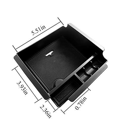 Vesul Center Console Armrest Storage Box Compatible with Nissan Maxima 2016-2023 ABS Tray Insert Organizer Glove Pallet - Image 5