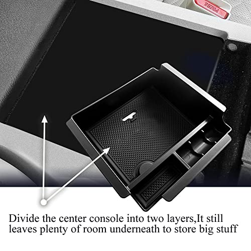 Vesul Center Console Armrest Storage Box Compatible with Nissan Maxima 2016-2023 ABS Tray Insert Organizer Glove Pallet - Image 3