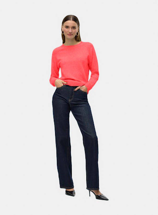 VERO MODA VERO MODA Womens Doffy Longsleeve O-Neck Blouse  - Image 1