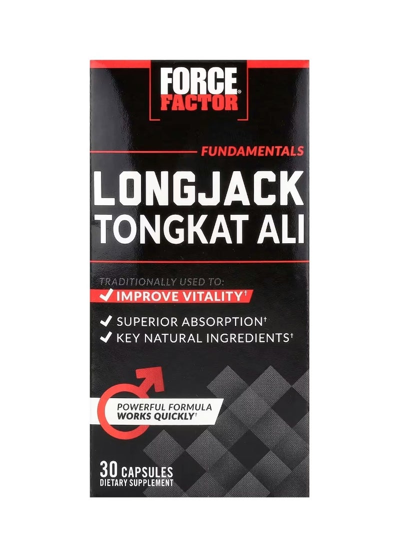 Force Factor Longjack Tongkat Ali 30 Capsules - Image 1