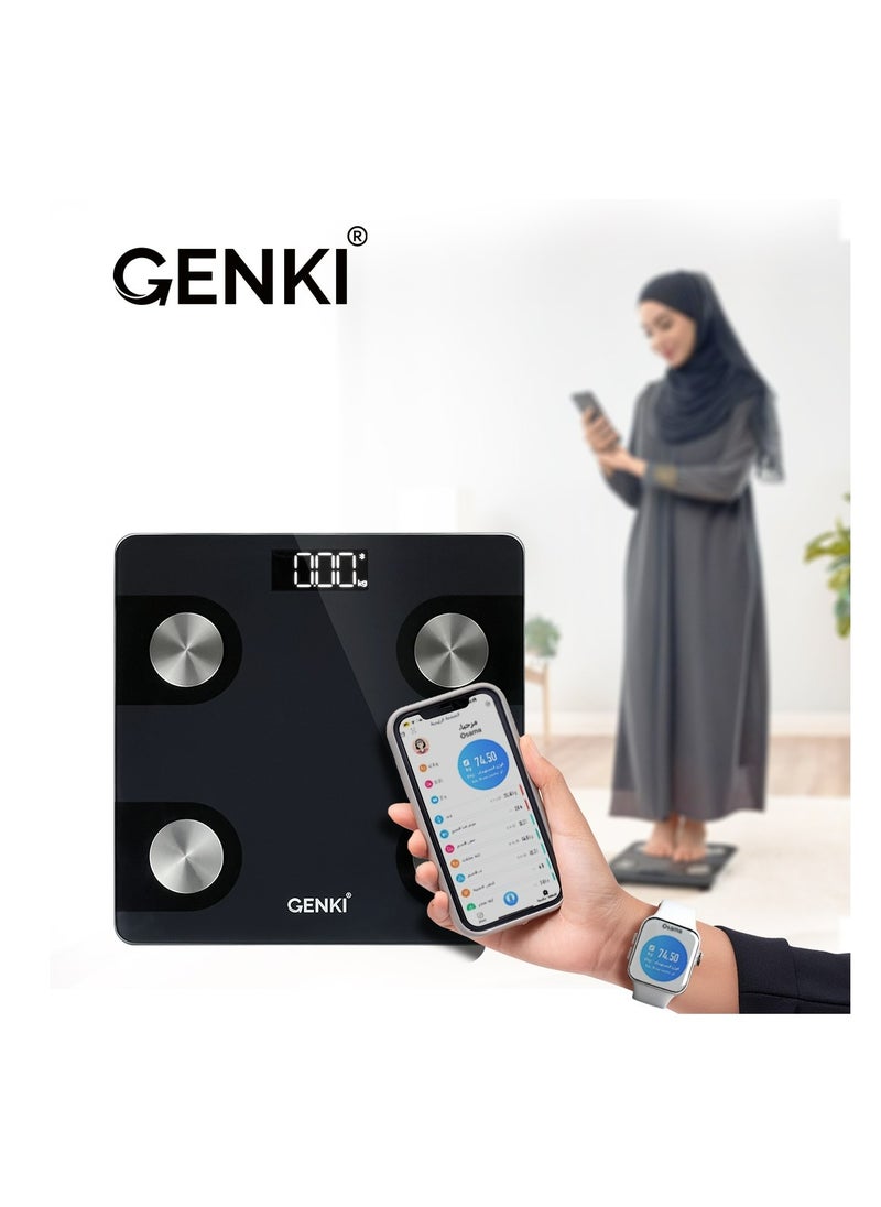 Genki Personal Scale  With Bluetooth 180 Kg  - Image 1