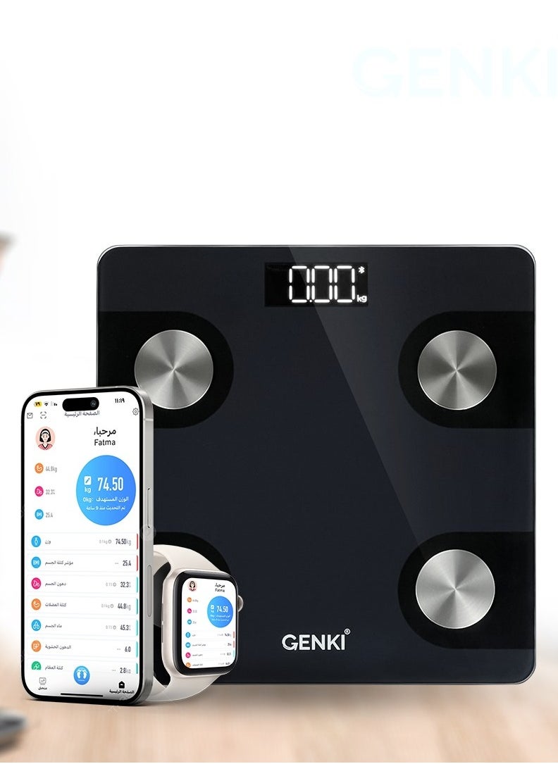 Genki Personal Scale  With Bluetooth 180 Kg  - Image 3