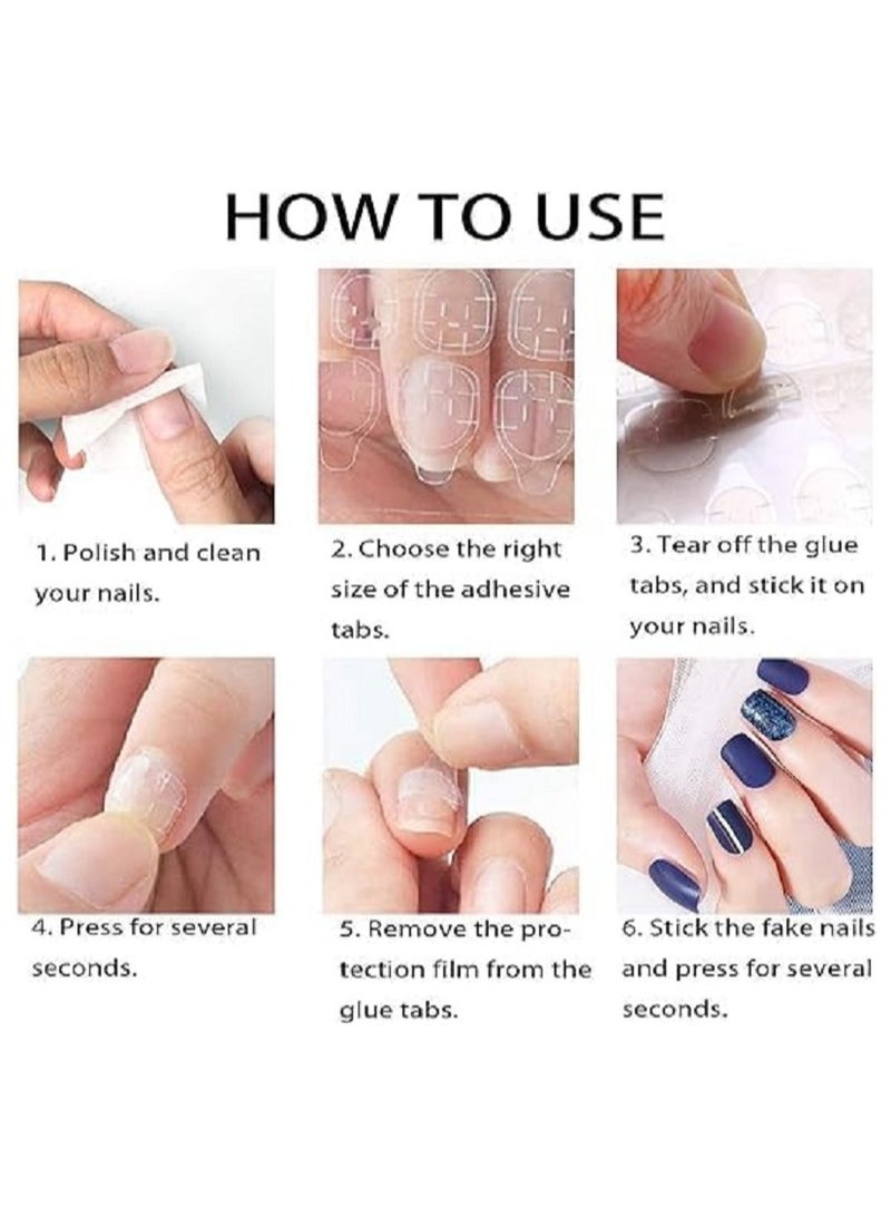 دابل فيس لاصق اظافر يد وقدم 24 لاصقه تدوم ع الاظافر طوال اليوم ولا تتاثر بالماء - Image 2