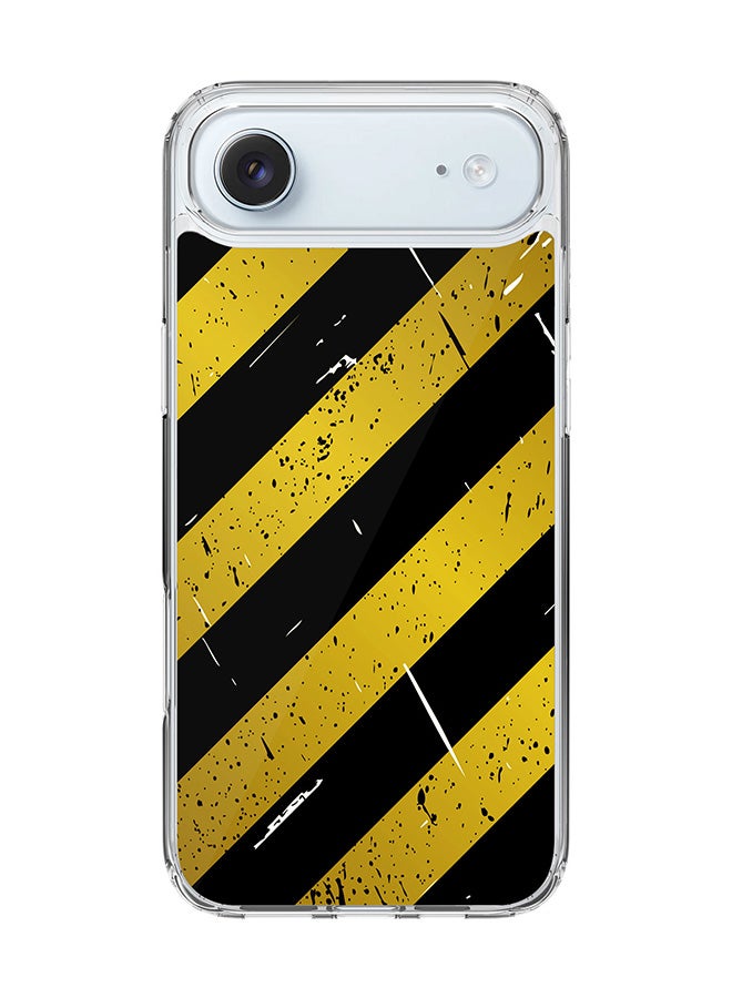 Stylizedd Classic Clear MagSafe Case for iPhone 17 Air , Hybrid Soft Case Flexible Edges Anti Drop TPU PC Gel Thin Transparent Cover [ Designed for iPhone 17 Air ] - Under Construction Full Print