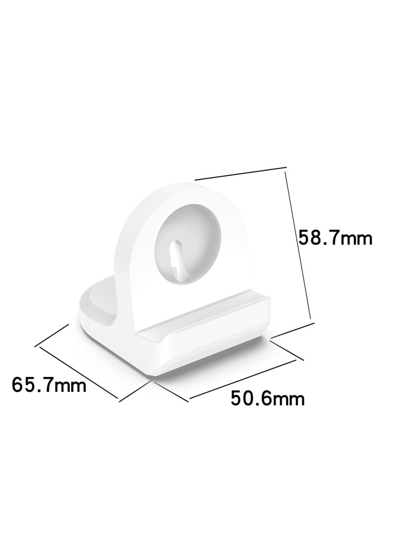 Generic - Charger Dock Compatible with Google Pixel Watch 2 Portable Silicone Stand Charging Station for Google Pixel Watch 2 Accessories (White) - Image 1