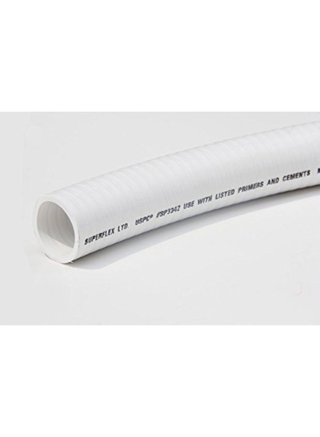 Sealproof 2" Dia Flexible PVC Pipe, Pool and Spa Hose Tubing, Made In USA, Schedule 40 2-Inch, 50 FT, White - Image 3