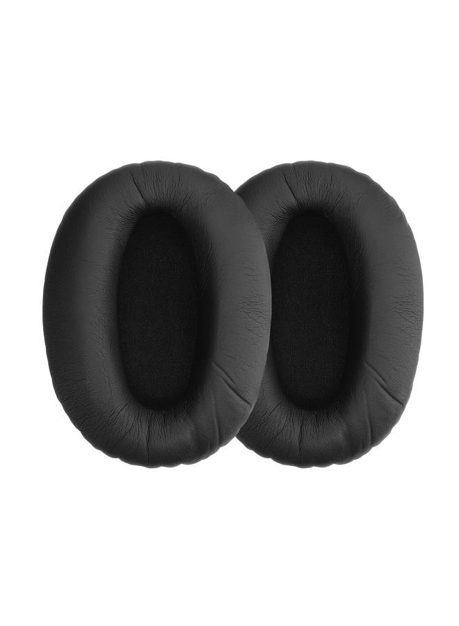 kwmobile 2X Earpads for Sony MDR-1000X / WH-1000XM2 - PU Leather Replacement Ear Pads for Over-Ear Headphones - Black - Image 1