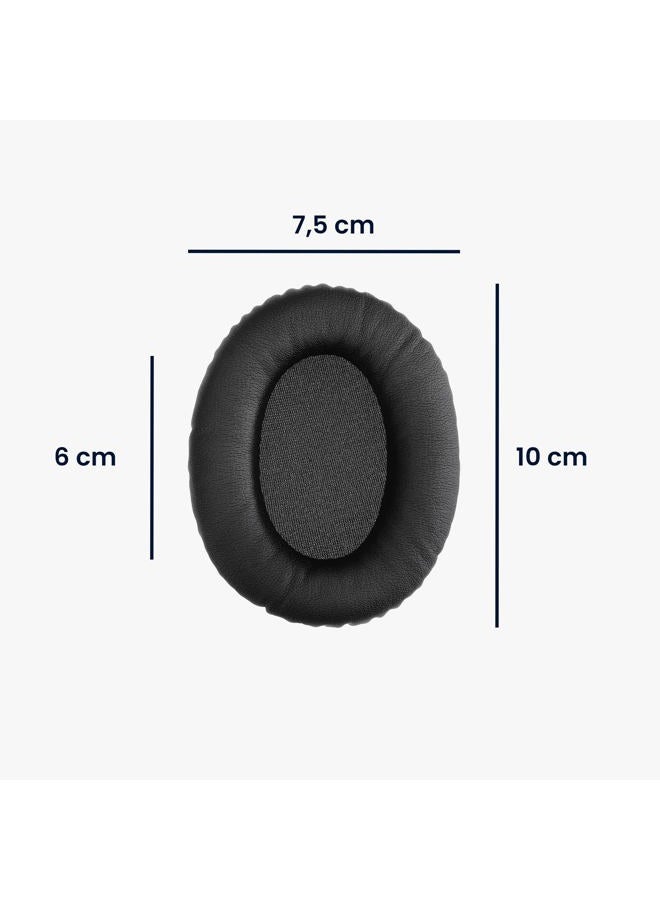 kwmobile 2X Earpads for Sony MDR-1000X / WH-1000XM2 - PU Leather Replacement Ear Pads for Over-Ear Headphones - Black - Image 4