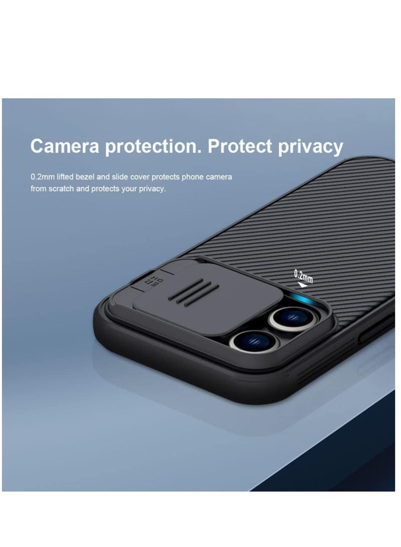 Protective Case Compatible with iPhone 14 Pro Max – Shockproof Back Cover with Sliding Camera Lens Protector, Anti-Scratch Matte Finish, Slim Fit TPU Bumper, Raised Edges for Screen & Camera Protection, Secure Grip Phone Case – 6.7 Inch  - Image 3