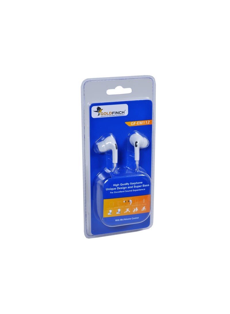 Goldfinch Earphone With Super Bass - Image 1