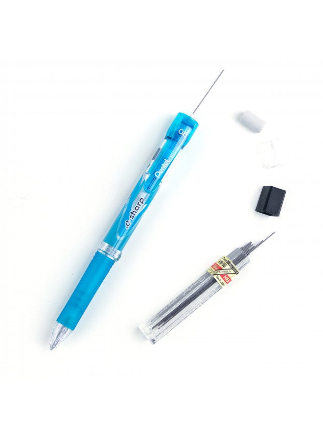 Pentel قلم رصاص ميكانيكي بنتل e-Sharp، 0.50 مم، برميل أزرق سماوي، 12- عدّ (AZ125S) - Image 2