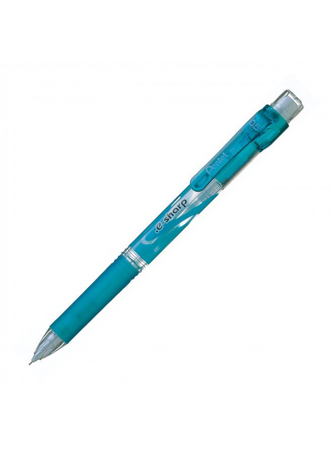 Pentel قلم رصاص ميكانيكي بنتل e-Sharp، 0.50 مم، برميل أزرق سماوي، 12- عدّ (AZ125S) - Image 1