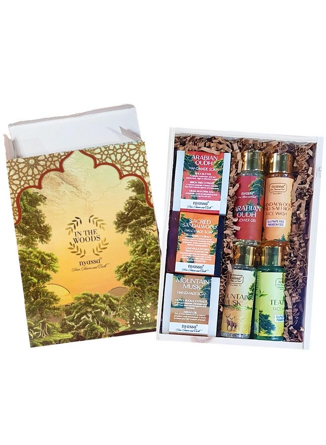 Nyassa In The Woods Gift Set|Handmade Soap,Shower Gel, Face Wash|Gift Set For All Occasions|Natural Ingredient, No Parabens|Ideal Gifting For All Occasion