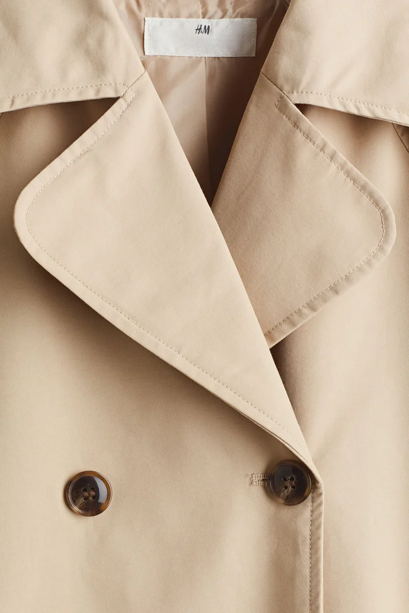 H&M Double-breasted trench coat