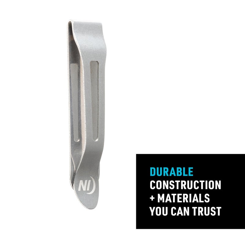 Nite Ize HipClip Universal Pocket Clip - Stainless Steel Adhesive Clip - Pocket Accessories for Cell Phone, Pocket Knife & More - Metal Cell Phone Belt Clip with Strong 3M VHB Adhesive - Image 4