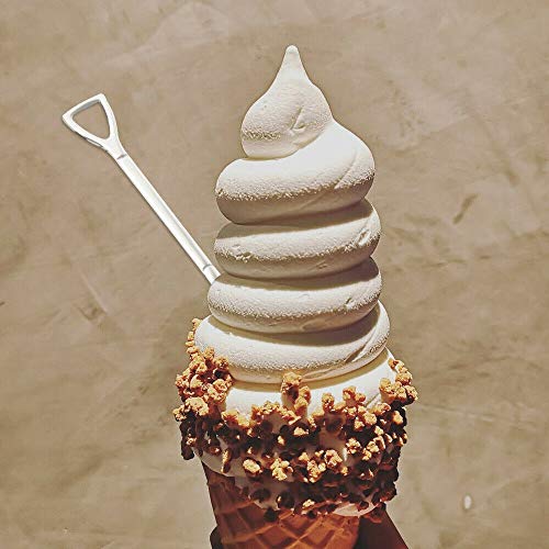 Comicfs 10 Pcs 4.7 Inches Silver Shovel Shape Demitasse Espresso Spoons, Stainless Steel Mini Coffee Spoons Set, Small Spoon for Dessert, Tea, Appetizer, Party Supplies (10 Spoon, Silver) - Image 4