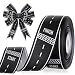 Chuangdi Racing Car Print Ribbon 15 Inch 20 Yards Black and White Checkered Grosgrain Ribbon Craft for Race Car Track Decor Marathon Theme Party Decor Hair Bows Headbands Making and Craft Wrapping - Image 2