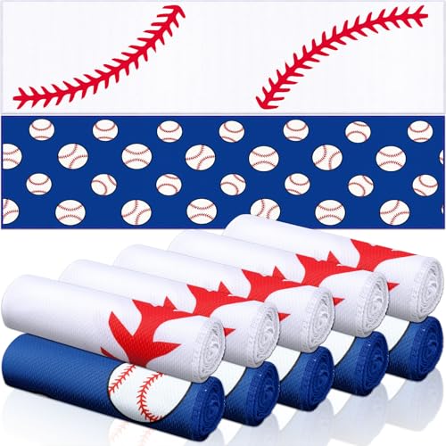 FuWeave 12 Pack Baseball Cooling Towels for Sports Teams Gifts 40 x 12 in Sport Cooling Towels Bulk Microfiber Ice Rags for Softball Soccer Baseball Party Favors Swag Bags Outdoor Workouts - Image 1